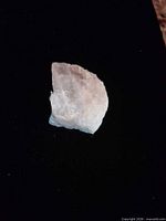 front view of rough translucent selenite chunk
