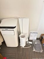 AC unit with all accessories laid out