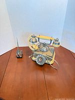 Telephone and pen holder front view