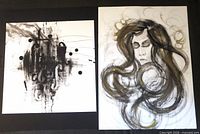 Both paintings side by side showing overall design and size comparison