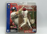Front view of sealed Albert Pujols action figure packaging