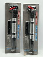 Front view of two packaged pumps