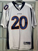 Front view showing number 20 and overall jersey design