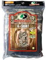 Front of sealed package showing Mossy Oak branding, camo pattern, two-pack indication