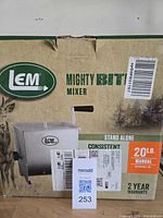 Retail box front showing product image and specifications