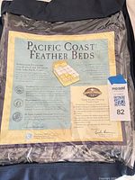 Front of packaged information sheet inside storage bag