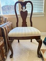 Full view of Queen Anne wood dining chair