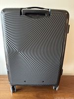 Front view showing spiral design and wheels