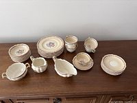 Full set laid out on table