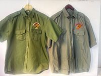 Both Tigertops shirts side by side