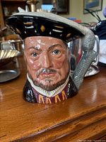 Front view of Royal Doulton Henry VIII character jug