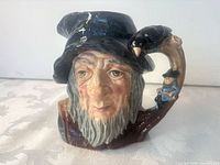 Front view of Royal Doulton Rip Van Winkle character jug