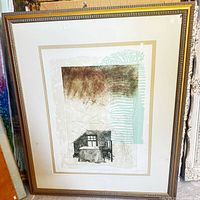 Framed print full view showing artwork and frame