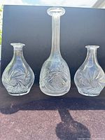 Front view of all three decanters