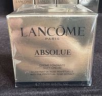 Front of sealed gold carton showing Lancôme branding and product name