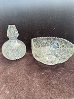 Decanter and bowl front view