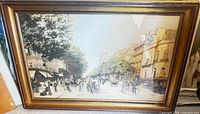 Full view of framed print showing artwork and frame