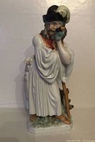 Front view of Herend shepherd figurine