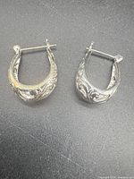Both earrings front view showing overall design