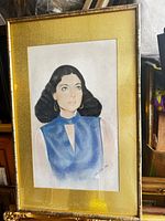 Framed portrait front view
