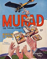 Front of 1916 Murad Turkish Cigarette Life Magazine advertisement