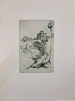 Full view of etching on larger sheet
