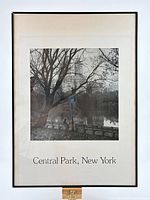 Frontal view of entire framed poster
