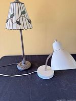Both lamps side by side on table