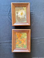 Front view of both frames showing prints and overall appearance