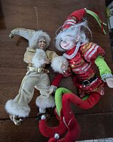 Both jester dolls full view