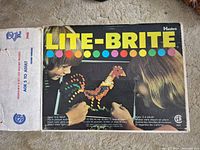 Front of Lite-Brite box and outer carton