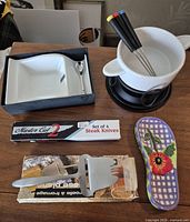 All five kitchen items laid out together