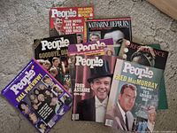 Group shot of People Weekly magazines plus Performance and Katharine Hepburn special