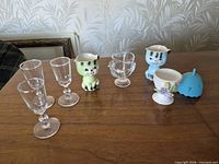 all seven items arranged on table