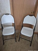 Both chairs unfolded front view