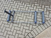 Full view of Tacx 3-roller trainer on ground