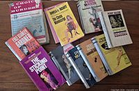 Group shot of all books spread on table