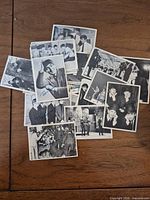 Pile of Beatles black & white trading cards, fronts visible