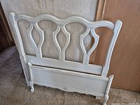 Headboard and footboard front view