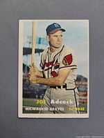 Front view of Joe Adcock 1957 Topps card #117