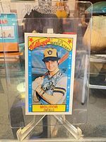 Front view of the Paul Molitor 3-D card in display stand
