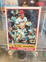 Front of 1978 Topps Carl Yastrzemski card in sleeve