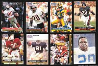 Eight cards including Jerry Rice, Mark Carrier, Henry Ellard, Chicago Bears safety, three Heisman Hero subset cards, Barry Sanders portrait