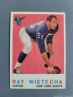 Front of Ray Wietecha 1961 Fleer card #99