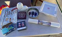 Entire lot laid out on table showing all items together