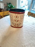 Full view of wastebasket showing overall design and size