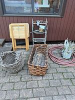 Overall lot outdoors showing all items together