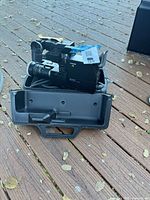 Sony HVC-2200 video camera inside molded carry case with power cord