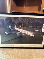 Full framed print showing artwork, frame, glass