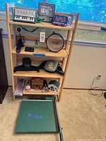 Full view of shelf with all items